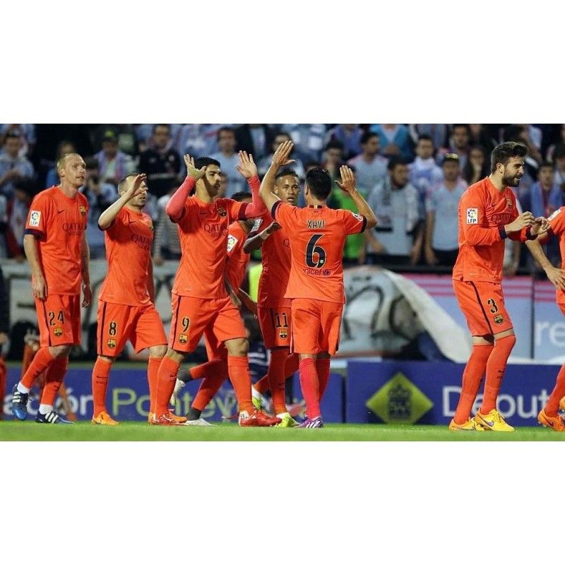 Barcelona 2014-2015 Xavi #6 Away/3rd Awaykit Nameset Printing